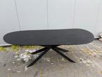 220 x 100 organische zwarte eettafel matrix, Ophalen, 100 tot 150 cm, Vijf personen of meer, Rechthoekig