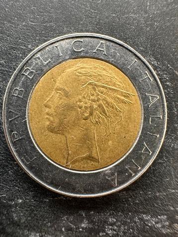 Italiaanse 500 Lire Munt 1985 beschikbaar voor biedingen