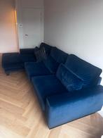 Donkerblauwe loungebank 325cm met longchair – Zitmaxx – ZGAN, Ophalen, Hoekbank, 75 tot 100 cm, Zo goed als nieuw