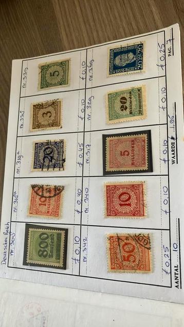 Postzegel oud Duitsland in rondzendboekje. Zie foto’s beschikbaar voor biedingen