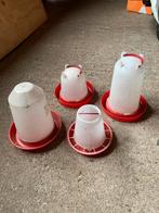 Set voersilo’s voor pluimvee / kippen silo, Ophalen of Verzenden, Zo goed als nieuw, Drinken en Voederen