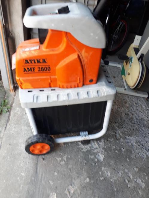 Houthakselaar Merk Atika  AMF 2800, Tuin en Terras, Hakselaars, Gebruikt, Elektrisch, Met opvangbak, Ophalen