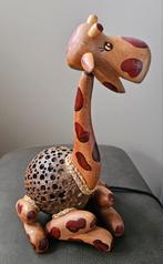 Giraf lampje, hout met kokosnoot, Huis en Inrichting, Ophalen of Verzenden, Zo goed als nieuw