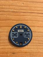 Vintage nappey chronograaf wijzerplaat dial1960/1970 valjoux, Ophalen of Verzenden, Zwart, Android