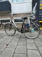 Stadsfiets met kinderzitje – Goede staat, Versnellingen, Ophalen, Overige merken, 53 tot 56 cm