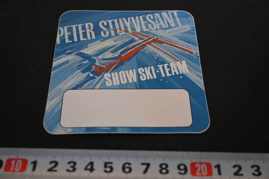 sticker PETER STUYVESANT Show ski - team  BW1052, Ophalen, Zo goed als nieuw