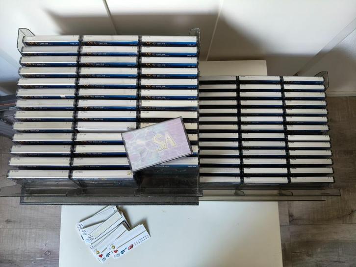 78 stuks TDK SA chrome cassettes incl. bergsysteem, Cd's en Dvd's, Cassettebandjes, Zo goed als nieuw, Onbespeeld, Overige genres