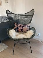 Hk Living Stoel - rotan egg chair groen, Huis en Inrichting, Ophalen, Gebruikt, Overige kleuren, Eén