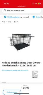 Grote nieuwe bench Keddoc 122x74x81, Dieren en Toebehoren, Ophalen, Nieuw, 110 cm of meer, 65 tot 100 cm