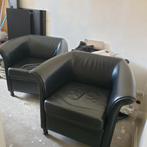 Bijna gratis 2 stevige kwaliteit leren fauteuils en meer !, Huis en Inrichting, Ophalen, Gebruikt, 75 tot 100 cm, Leer