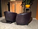 2 Kwaliteits Fauteuil Bart van Bekhoven Artistiek, Bart van Behoven Artistiek, Leer, Ophalen of Verzenden, Zo goed als nieuw