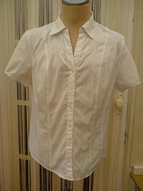 B.i.B. witte blouse maat 50 H&M Bib, Kleding | Dames, Grote Maten, Zo goed als nieuw, Blouse of Tuniek, Wit, Ophalen of Verzenden
