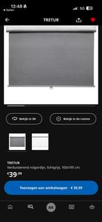 2x TRETUR rolgordijnen IKEA NIEUW! 100x195, Ophalen, 100 tot 150 cm, Nieuw, Grijs