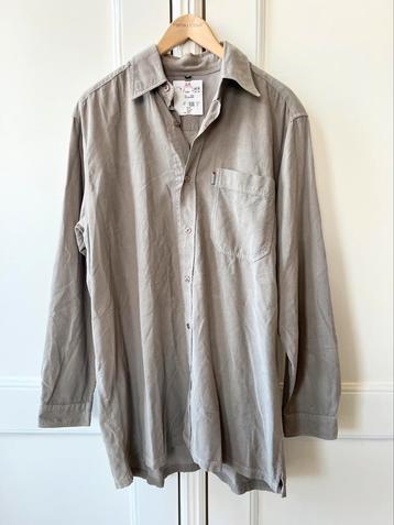 Collumn oversized overhemd heren taupe, maat M - NP 149,95 beschikbaar voor biedingen