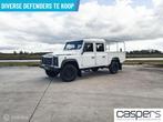 Land Rover Defender 130 E Crew Cab | Euro 5 | Grijs kent., Auto's, Land Rover, Euro 5, Stof, Gebruikt, Zwart