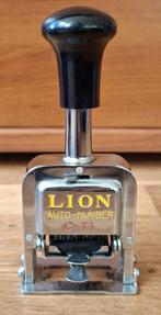 Lion C-71 automatische nummeringsmachine, stempel, igs!, Diversen, Ophalen of Verzenden, Gebruikt