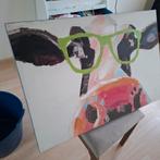 Koe met bril schilderij, Antiek en Kunst, Ophalen of Verzenden