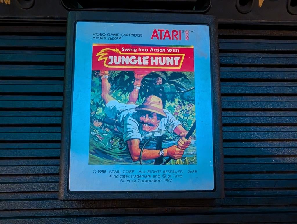 Jungle Hunt - Atari 2600 spel game, Spelcomputers en Games, Games | Atari, Gebruikt, Atari 2600, Avontuur en Actie, 1 speler, Vanaf 7 jaar