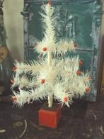 Zeldzaam originele witte antieke feather tree 30 cm, Ophalen of Verzenden, Gebruikt
