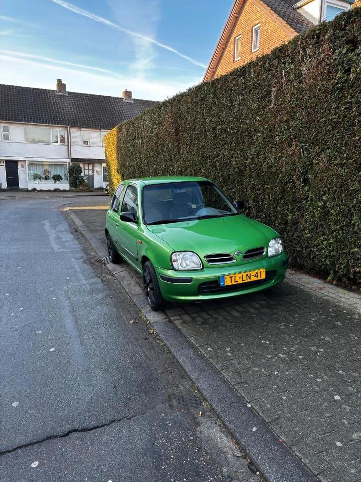 Nissan Micra 1.0 3D 1998 Groen, Auto's, Nissan, Bedrijf, Micra, Radio, Trekhaak, Benzine, Hatchback, Handgeschakeld, Origineel Nederlands