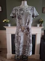 Caroline Biss bruin grijs crème gevoerde jurk 40 gratis verz, Kleding | Dames, Jurken, Maat 38/40 (M), Verzenden, Zo goed als nieuw