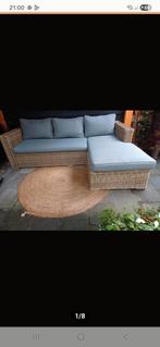 Prachtige loungeset, Tuin en Terras, Ophalen, Zo goed als nieuw, Wicker, Bank