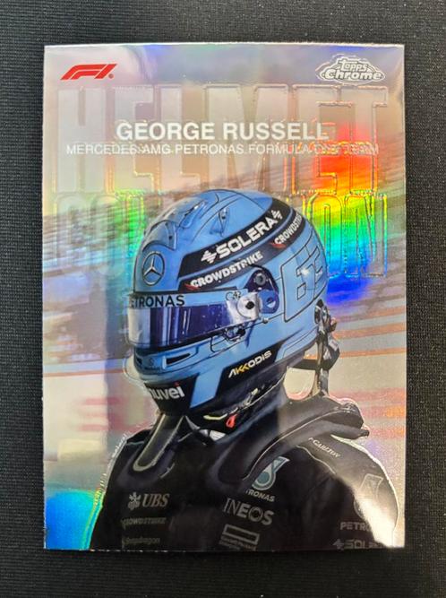 Topps Chrome 2024 George Russel helmet collection HC-5, Verzamelen, Automerken, Motoren en Formule 1, Zo goed als nieuw, Formule 1