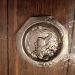 PLATE, pewter, art nouveau, early 20th century.
15cm diam., Antiek en Kunst, Antiek | Tin, Ophalen of Verzenden