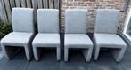 4 eetkamer stoelen van Pronto op wieltjes, Huis en Inrichting, Stoelen, Ophalen, Zo goed als nieuw, Vier, Stof