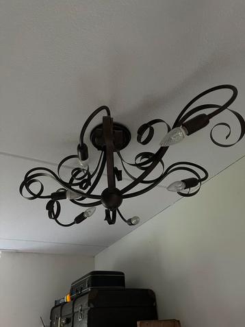 Kroonluchter, plafond lamp koperkleurig beschikbaar voor biedingen