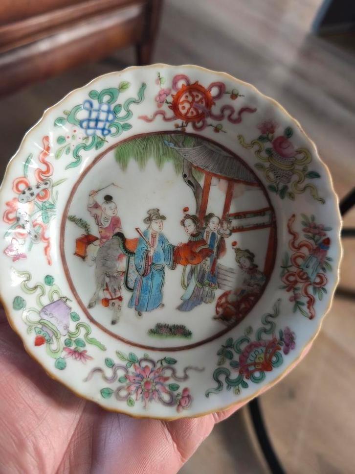 Xianfeng Chinees Porseleinen Schoteltje, 19e Eeuw, Antiek en Kunst, Antiek | Porselein, Ophalen of Verzenden