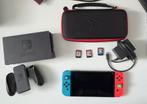 Nintendo Switch met Games, Ophalen of Verzenden, Zo goed als nieuw, Switch Original, Met games