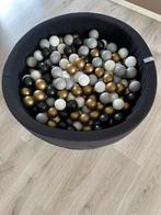 KiddyMoon Ballenbak met ballen – zwart/grijs/goud/wit, Ophalen, Zo goed als nieuw, Jongen of Meisje