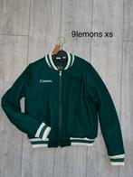9 Lemons Bomberjack - Groen - XS, Verzenden, Zo goed als nieuw, Jasje, Maat 34 (XS) of kleiner