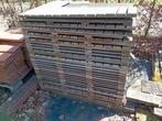 Ruim 20m² partij hardhouten vlondertegels, Ophalen, Gebruikt, Hout