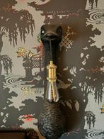 Wandlampen struisvogels 2 stuks zwart, Ophalen, Zo goed als nieuw