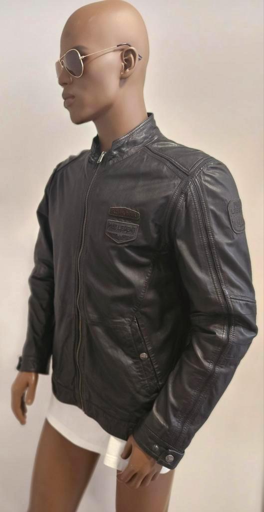PME Legend soepele schapen/lams leren zwarte tussen jas  (M), Kleding | Heren, Jassen | Winter, Zo goed als nieuw, Maat 48/50 (M)