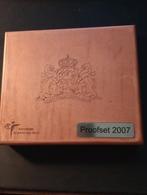 Proofset 2007 incl. 2 euromunt Verdrag van Rome - Houten Box, Postzegels en Munten, Munten | Nederland, Ophalen of Verzenden, Koningin Beatrix