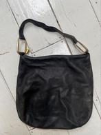 Donna Karan. Leren tas. Antraciet, Ophalen of Verzenden, Zo goed als nieuw, Grijs