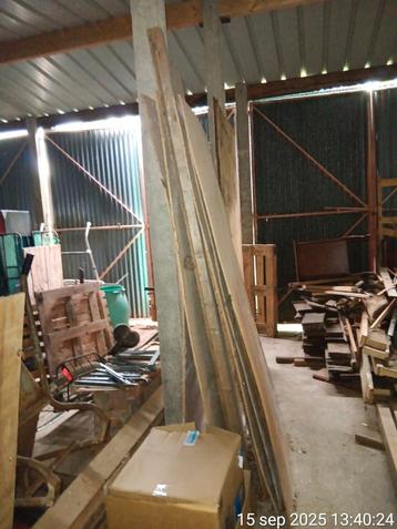 Hout: Balken, Planken, Steigerhout, Bielzen - Opbod! beschikbaar voor biedingen