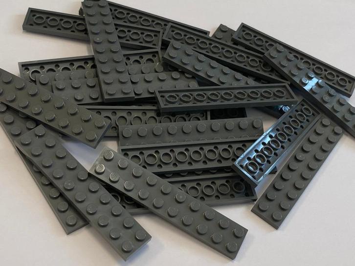 Partij 25x nieuwe donker grijze 2x10 Lego platen, Kinderen en Baby's, Speelgoed | Duplo en Lego, Nieuw, Lego, Losse stenen, Ophalen of Verzenden
