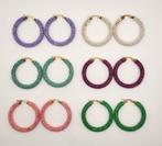 Oorringen met kralen, stainless steel, nieuw, Overige materialen, Nieuw, Ophalen of Verzenden, Info@lajefa-sieraden.nl