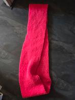 Handgebreide Roze Sjaal, Handgemaakt, Ophalen of Verzenden, Zo goed als nieuw, Sjaal