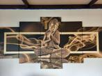 Wand decoratie  bijna gratis, 125 cm of meer, Ophalen of Verzenden, Zo goed als nieuw, Schilderij
