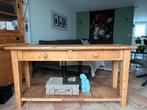 Grenen houten side table, Huis en Inrichting, Tafels | Sidetables, 25 tot 50 cm, Grenenhout, 150 tot 200 cm, Gebruikt