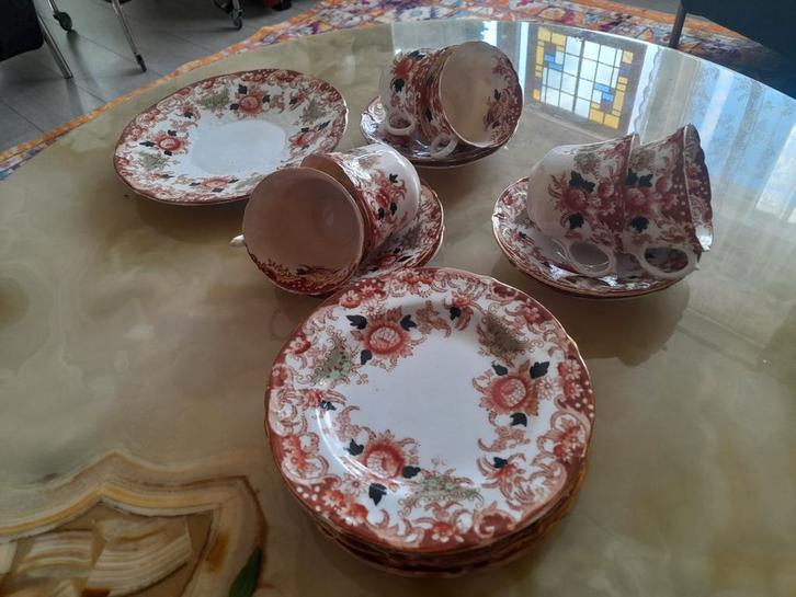 Engels theeservies, 1920s, Meir Bone China, Antiek en Kunst, Antiek | Servies compleet, Ophalen of Verzenden