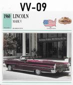Vv9 autokaart lincoln mark v ( 1960 ), Ophalen of Verzenden, Zo goed als nieuw, Auto's
