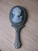 Miniatuur Handspiegel met Blauwe Camee - 7 x 2.7 cm, Verzenden
