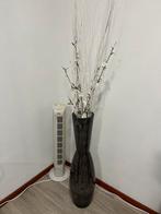 Grote decoratieve XL vaas met bloemen, Ophalen, Zo goed als nieuw