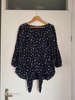 Leuke donkerblauwe blouse met kleine libelles mt. 48 €5,-, Blauw, Maat 46/48 (XL) of groter, Ophalen of Verzenden, Zo goed als nieuw